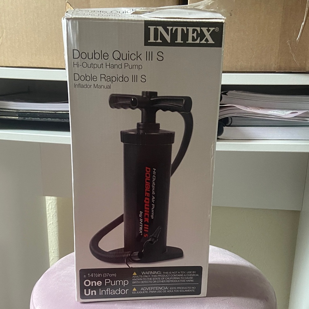Intex Double Quick III S High-Output Hand Pump - Black
